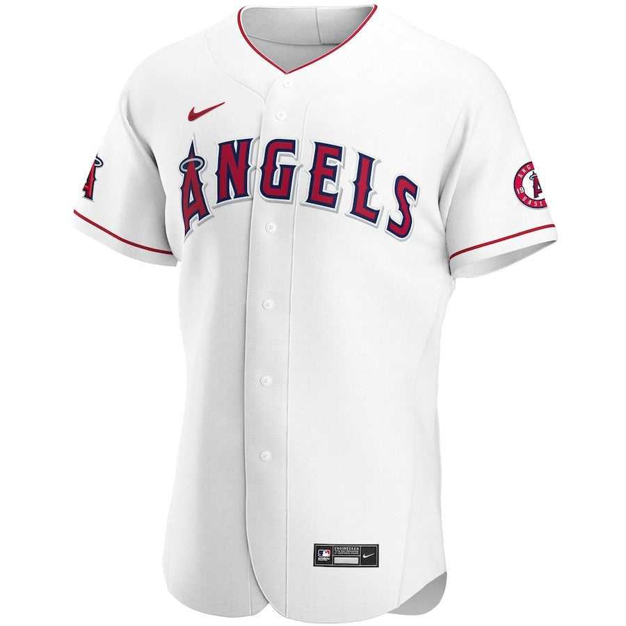 Men's Los Angeles Angels Nike White Home Authentic Team Jersey
