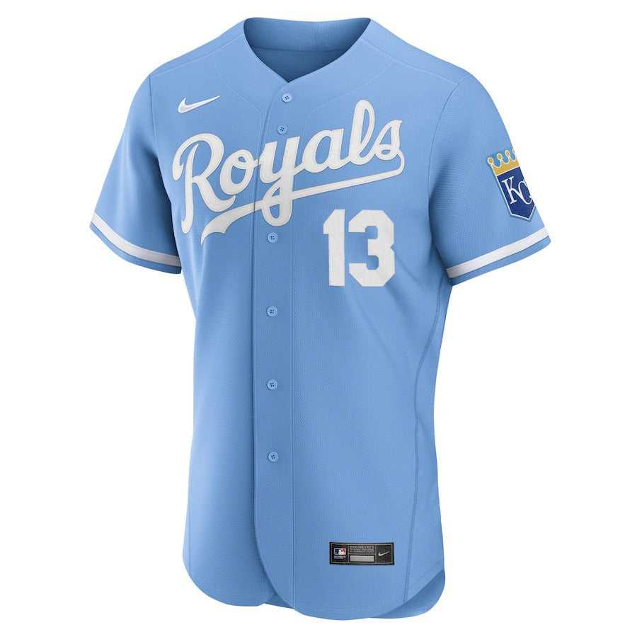 Men's Kansas City Royals Salvador Pérez Nike Light Blue 2022 Alternate Authentic Player Jersey