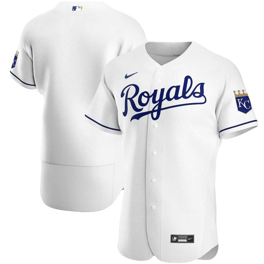 Men's Kansas City Royals Nike White Home Authentic Team Jersey