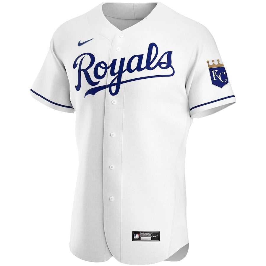Men's Kansas City Royals Nike White Home Authentic Team Jersey