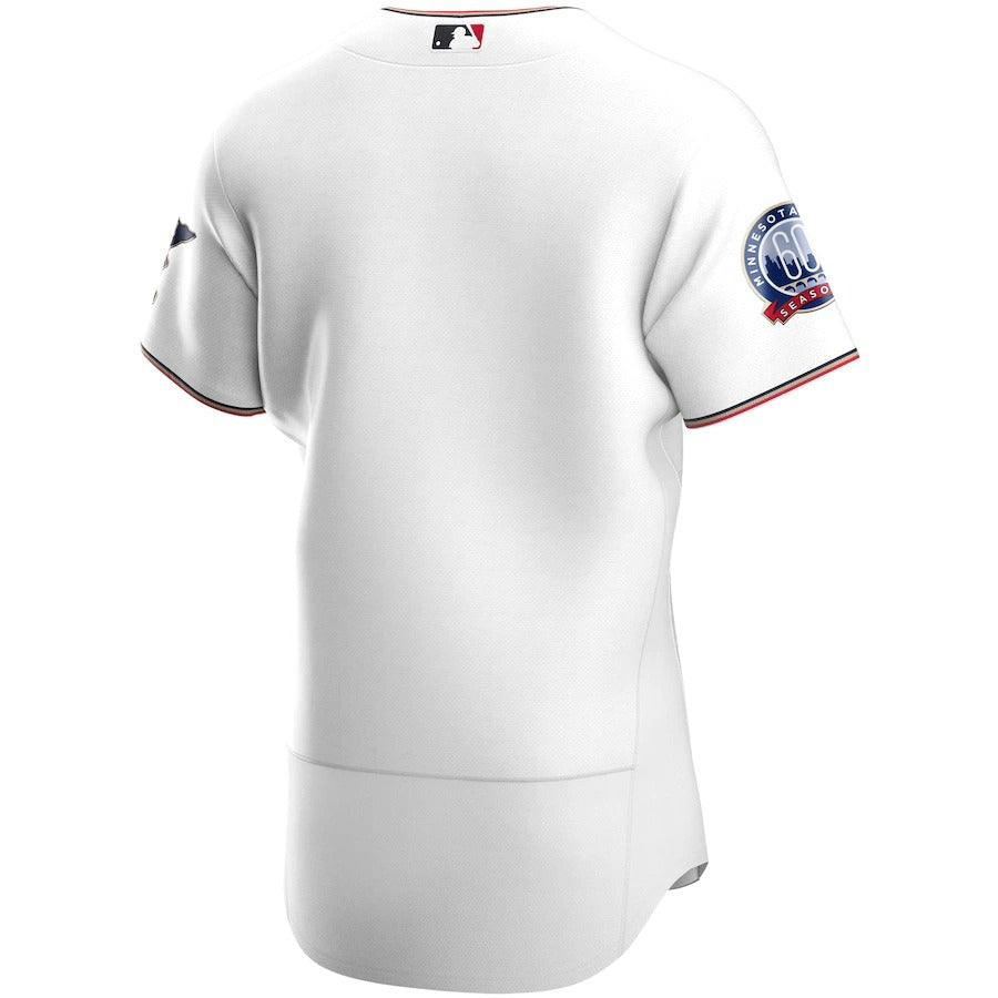 Men's Minnesota Twins Nike White 60th Season Home Authentic Team Jersey