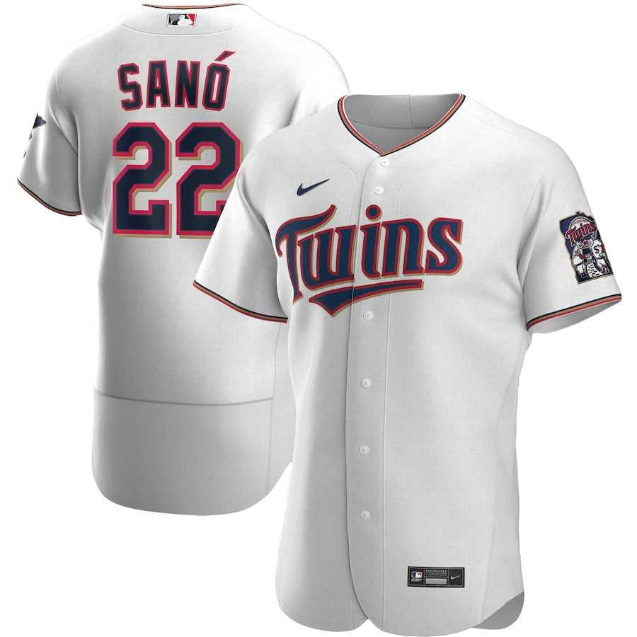 Men's Minnesota Twins Miguel Sano Nike White Home Authentic Player Jersey
