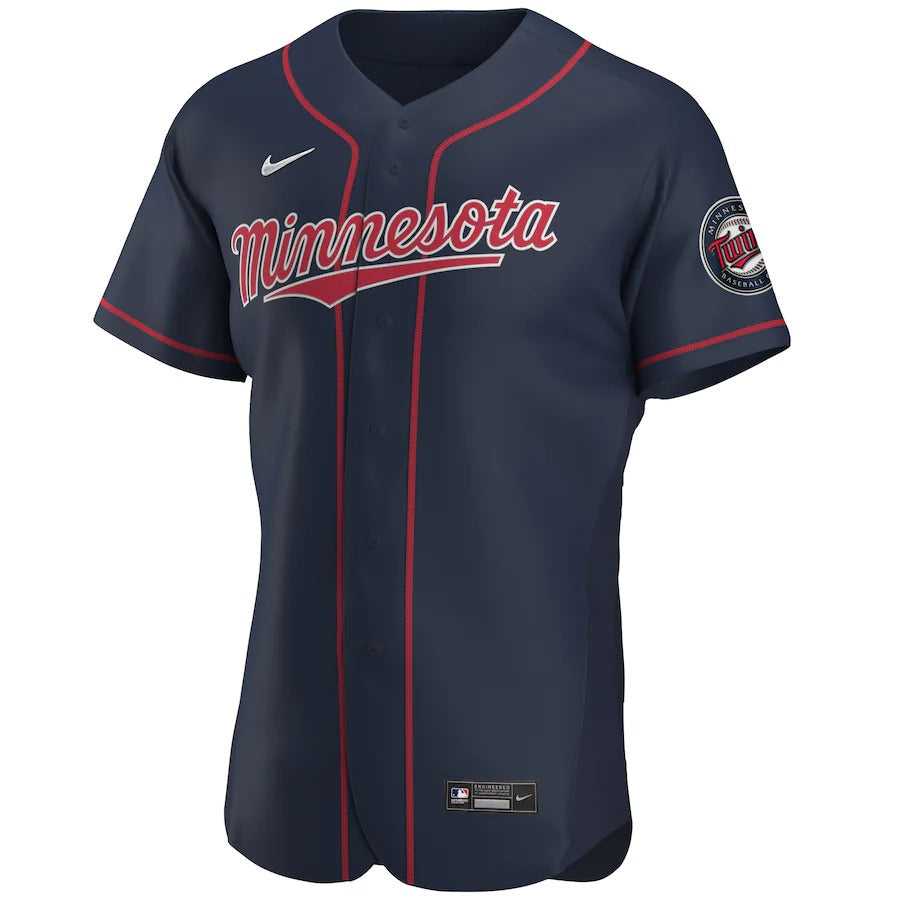 Men's Minnesota Twins Nike Navy Alternate Authentic Team Jersey