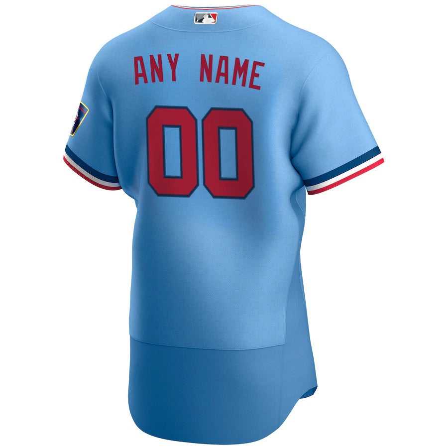 Men's Minnesota Twins Nike Powder Blue Alternate Authentic Custom Patch Jersey