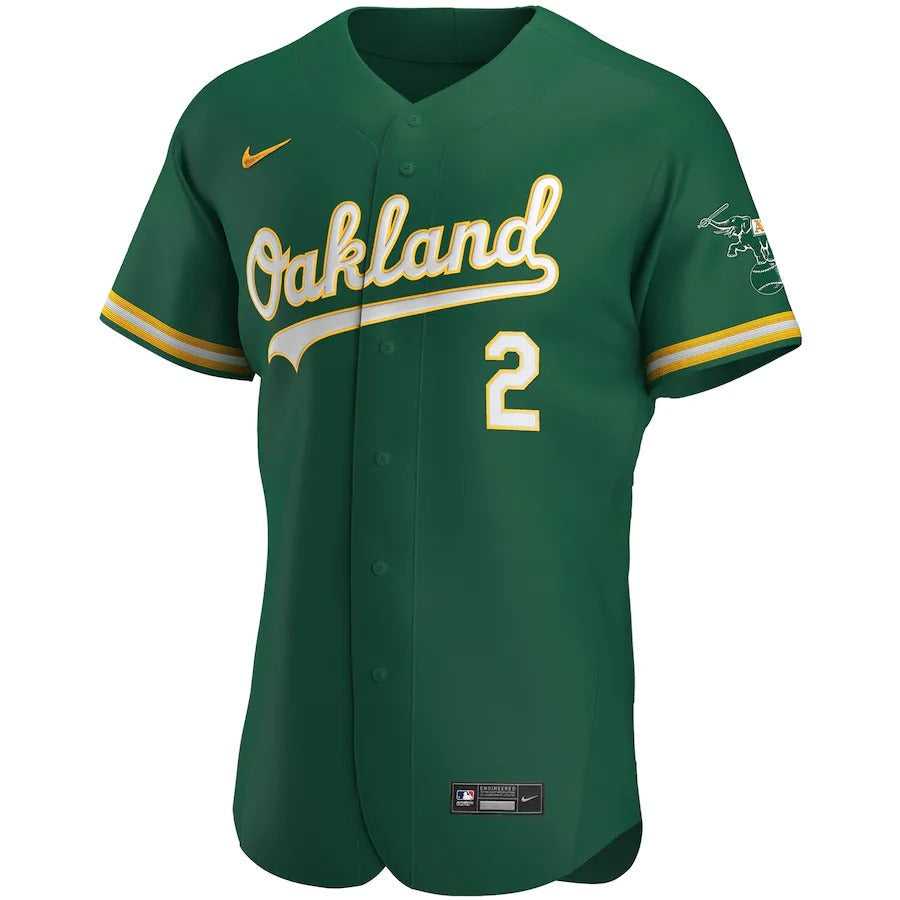 Men's Oakland Athletics Khris Davis Nike Kelly Green Alternate Authentic Player Jersey