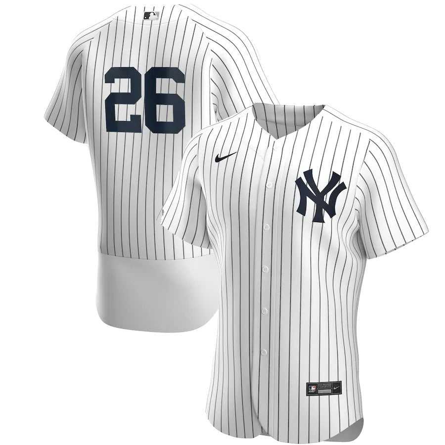 Men's New York Yankees DJ LeMahieu Nike White/Navy Home Authentic Player Jersey