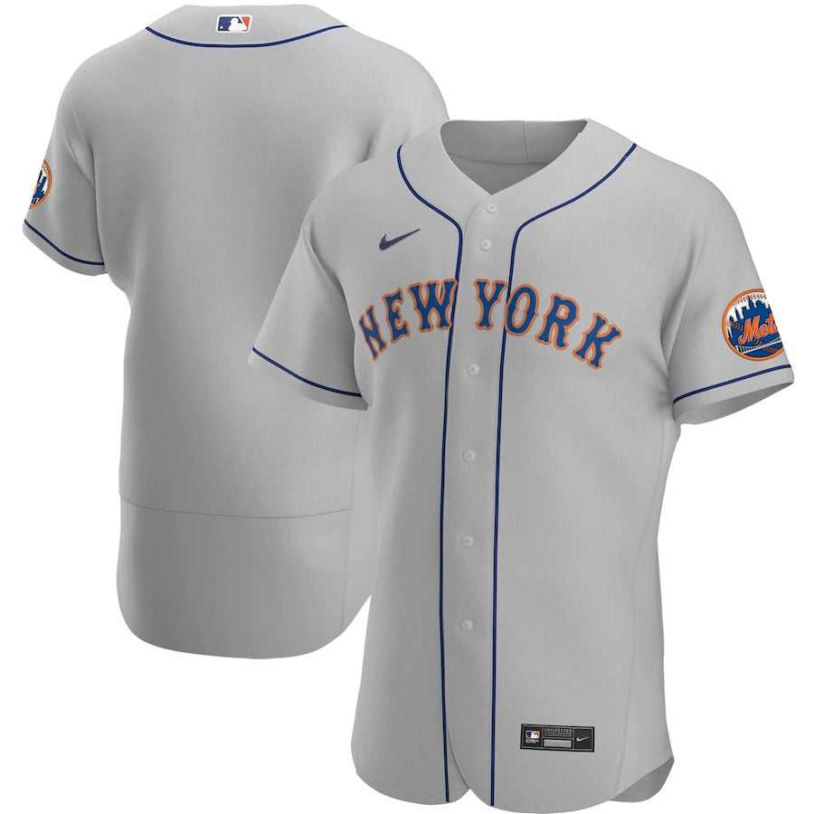 Men's New York Mets Nike Gray Road Authentic Team Jersey
