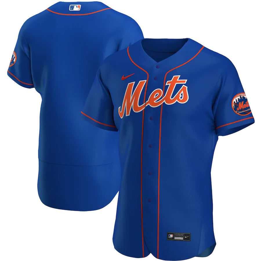 Men's New York Mets Nike Royal Alternate Authentic Team Logo Jersey