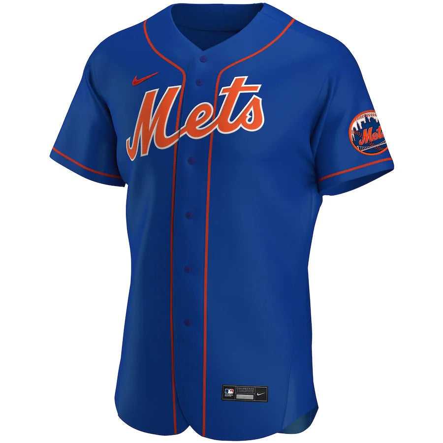 Men's New York Mets Nike Royal Alternate Authentic Team Logo Jersey