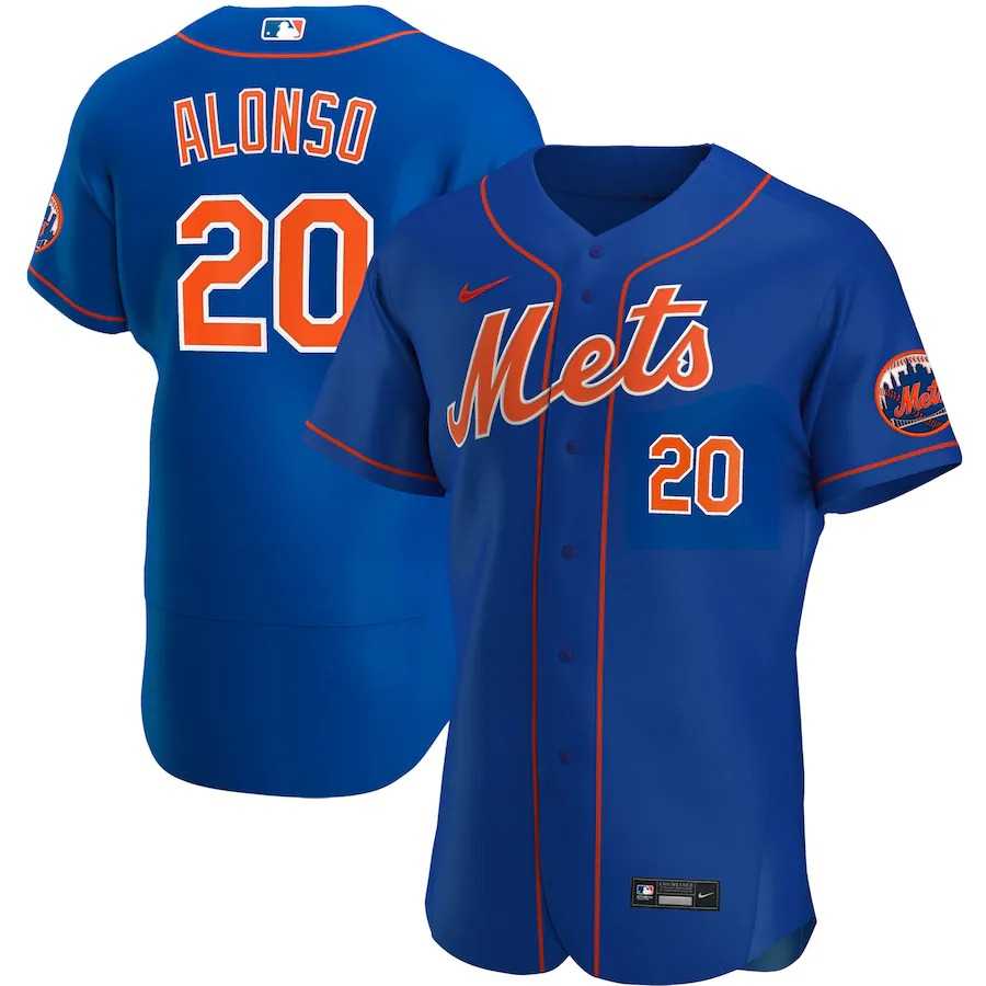 Men's New York Mets Pete Alonso Nike Royal Alternate Authentic Player Jersey