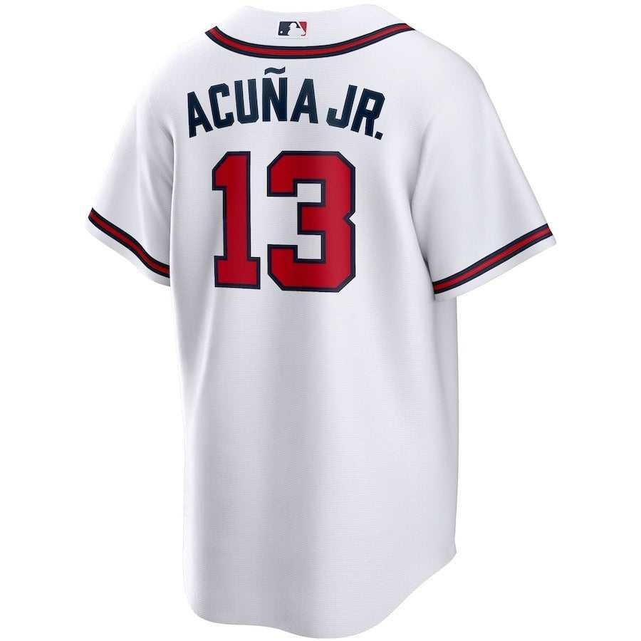 Men's Atlanta Braves Ronald Acuna Jr. Nike White Home Replica Player Name Jersey