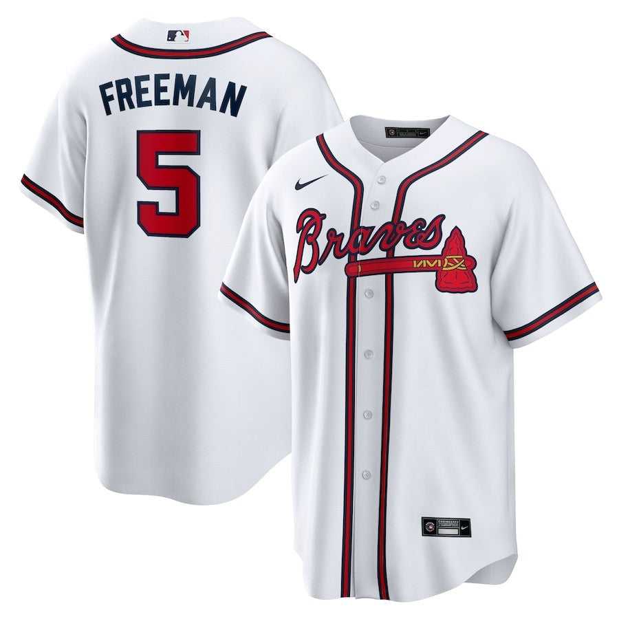 Men's Atlanta Braves Freddie Freeman Nike White Home Replica Player Jersey
