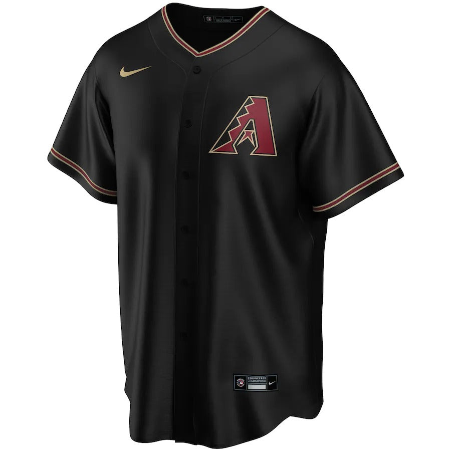 Men's Arizona Diamondbacks Nike Black Alternate Replica Team Jersey