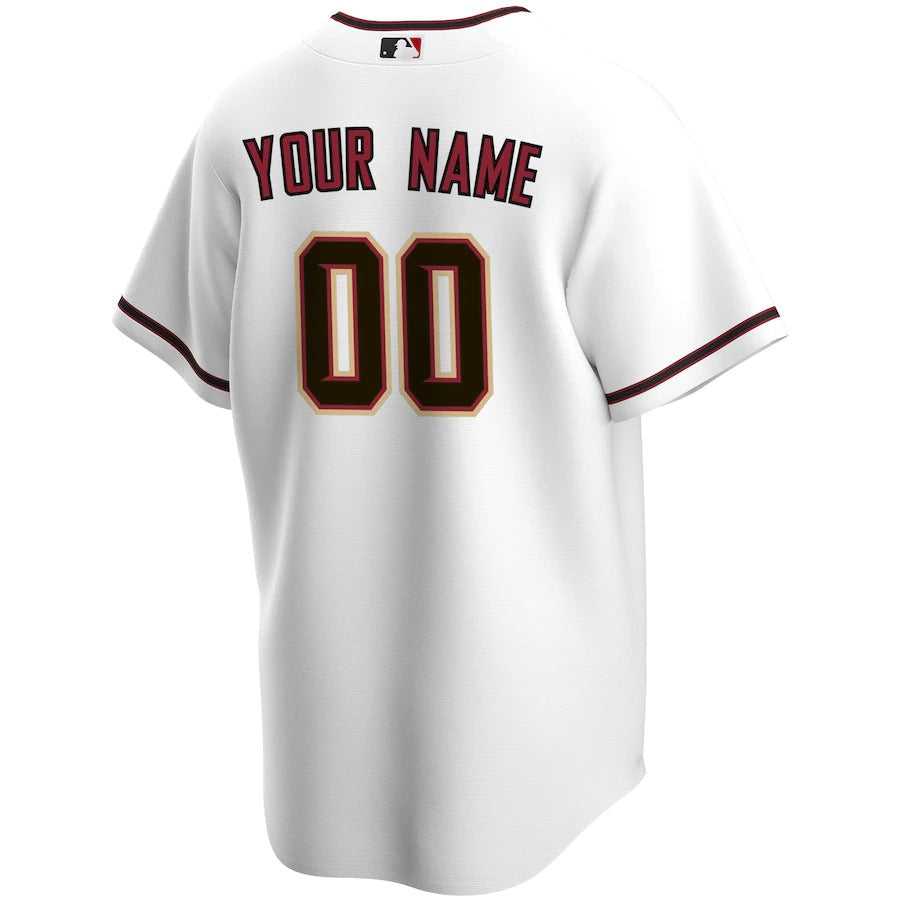 Men's Arizona Diamondbacks Nike White Home Replica Custom Jersey