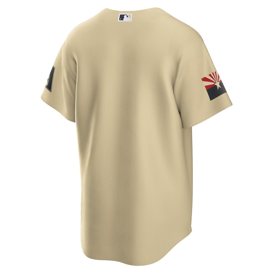 Men's Arizona Diamondbacks Nike Gold 2021 City Connect Replica Jersey