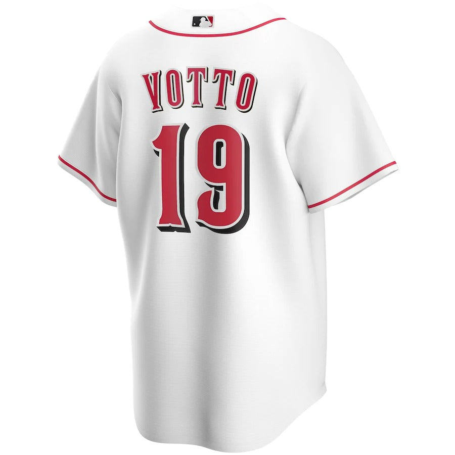Men's Cincinnati Reds Joey Votto Nike White Home Replica Player Name Jersey