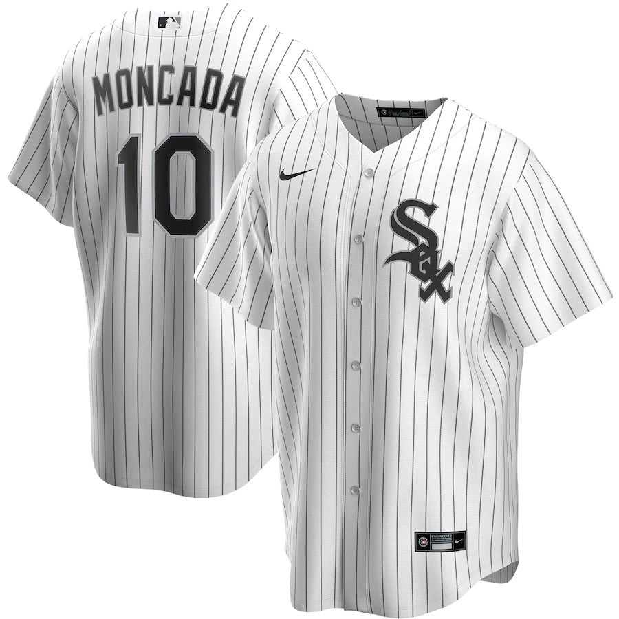Men's Chicago White Sox Yoan Moncada Nike White Home Replica Player Name Jersey