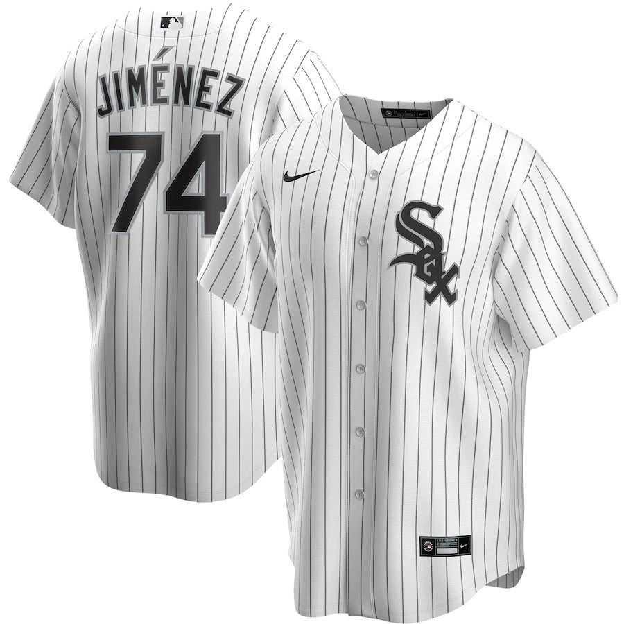 Men's Chicago White Sox Eloy Jimenez Nike White Home Replica Player Name Jersey