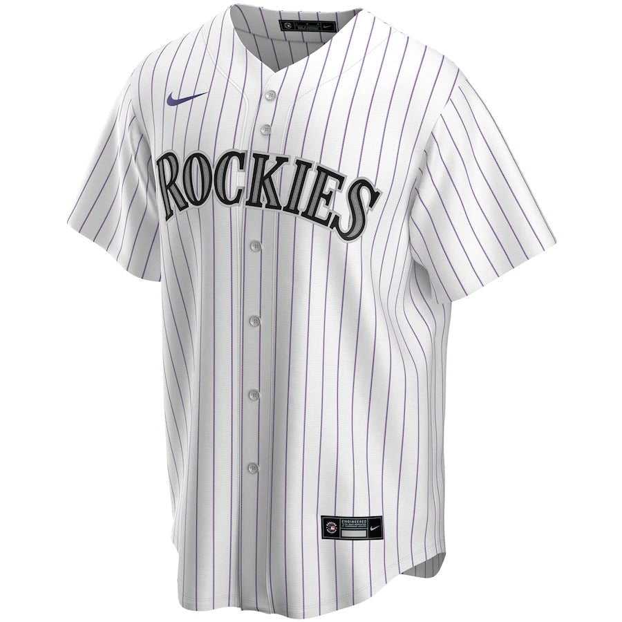 Men's Colorado Rockies Charlie Blackmon Nike White Home Replica Player Name Jersey