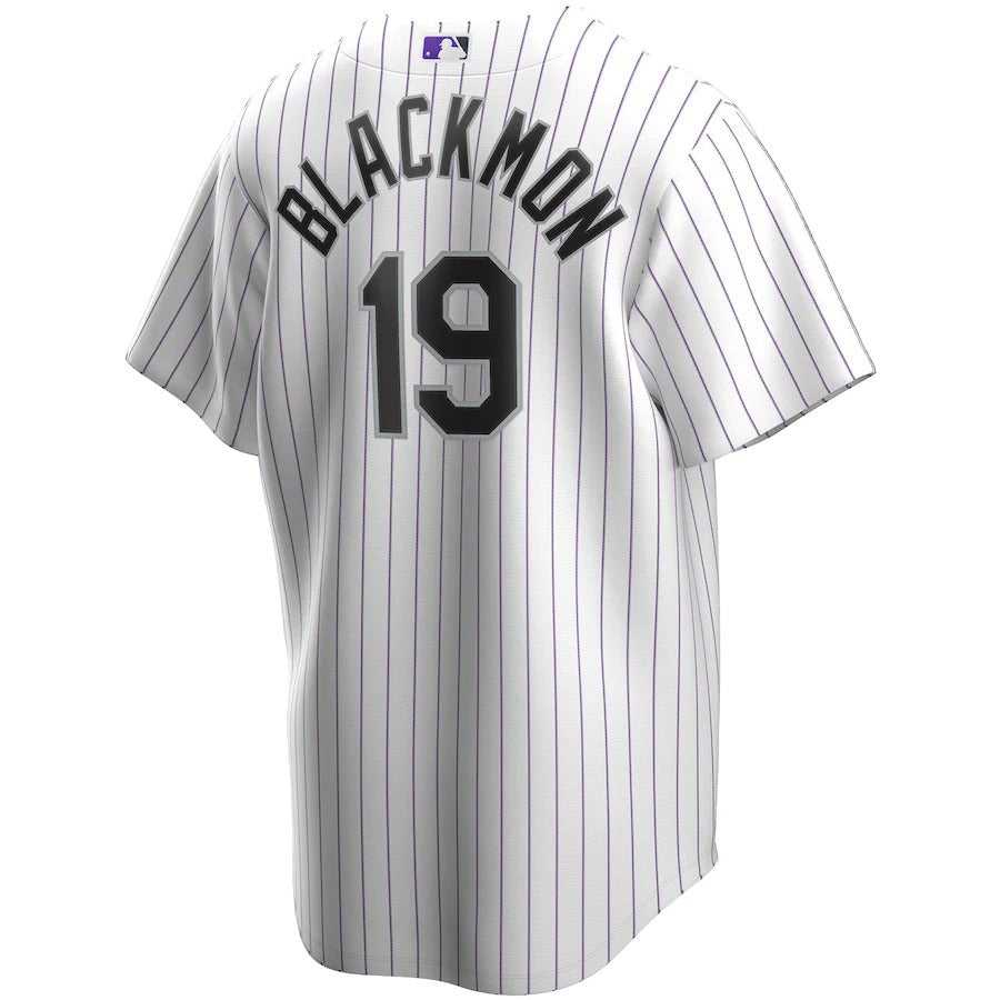 Men's Colorado Rockies Charlie Blackmon Nike White Home Replica Player Name Jersey