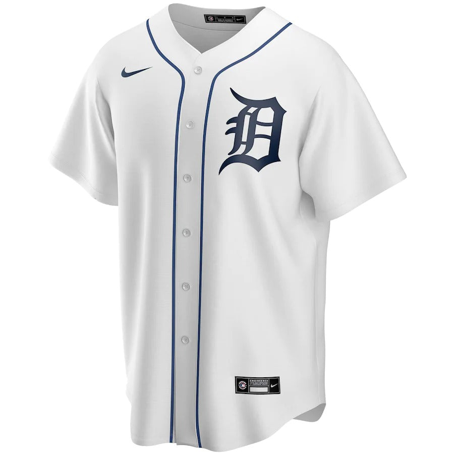 Men's Detroit Tigers Nike White Home Replica Team Jersey