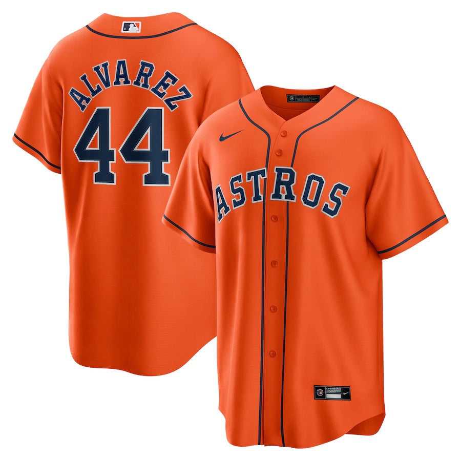Men's Houston Astros Yordan Álvarez Nike Orange Alternate Replica Player Jersey