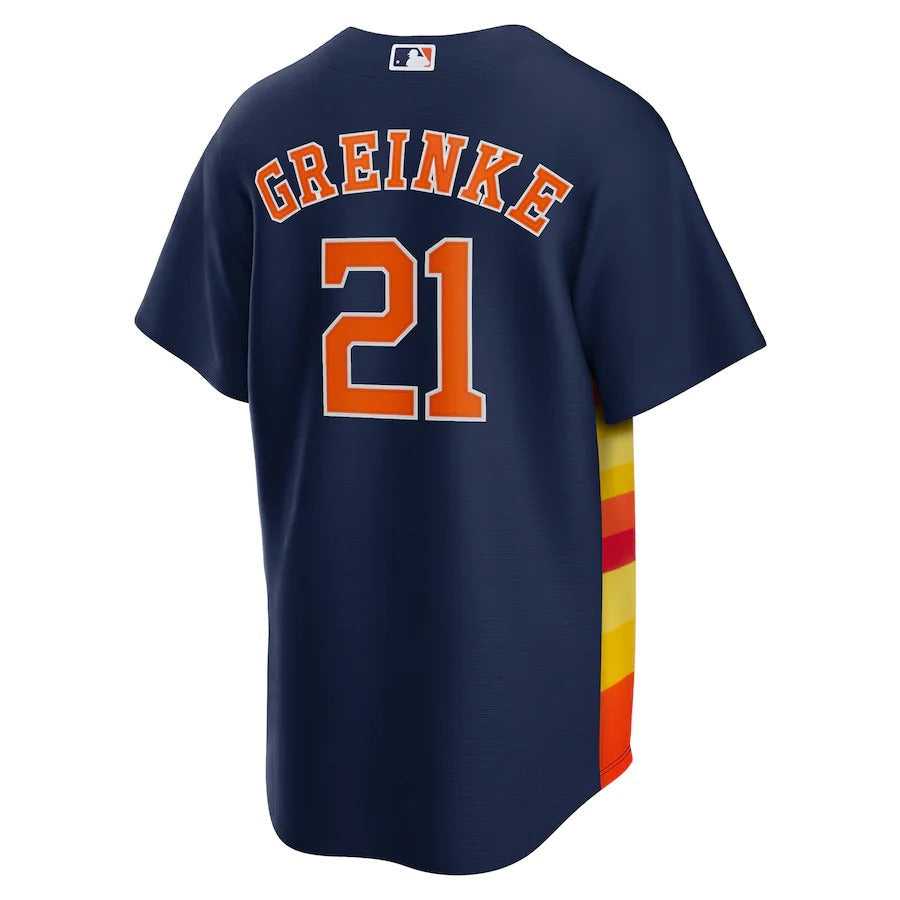 Men's Houston Astros Zack Greinke Nike Navy Alternate Replica Player Jersey