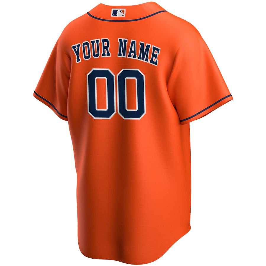 Men's Houston Astros Nike Orange Alternate Replica Custom Jersey