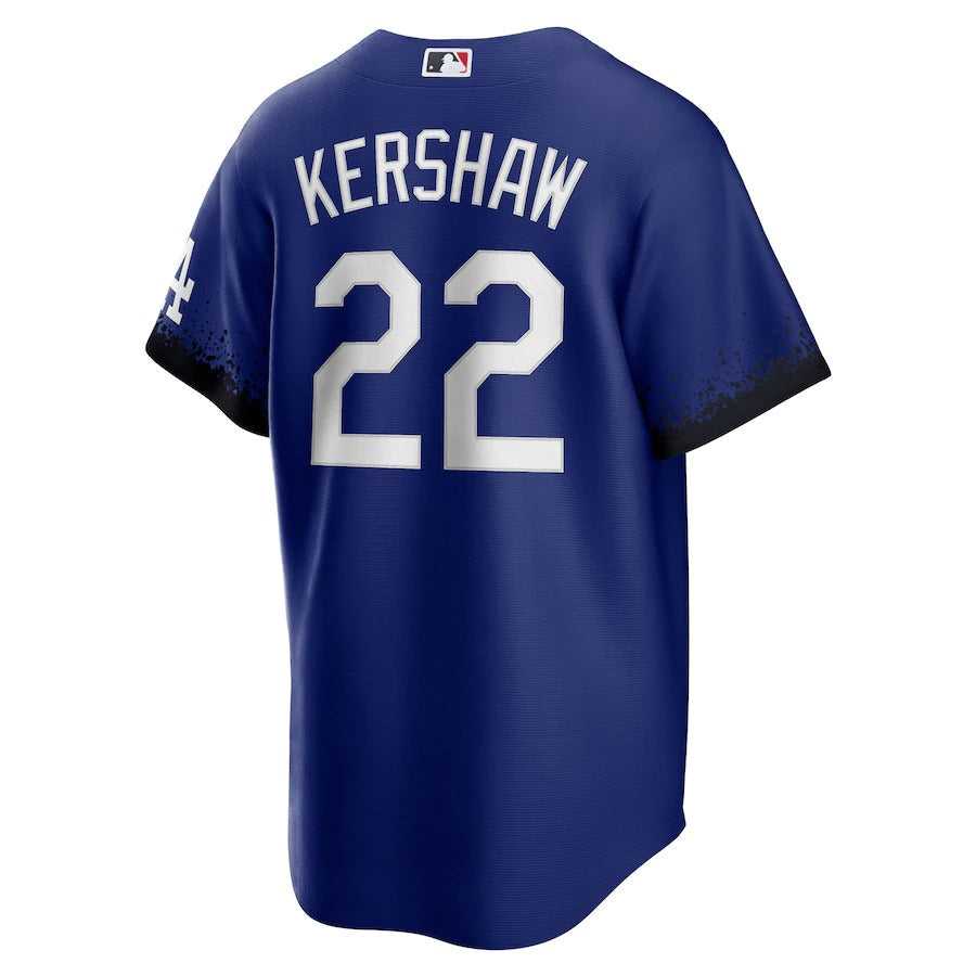 Men's Los Angeles Dodgers Clayton Kershaw Nike Royal 2021 City Connect Replica Player Jersey