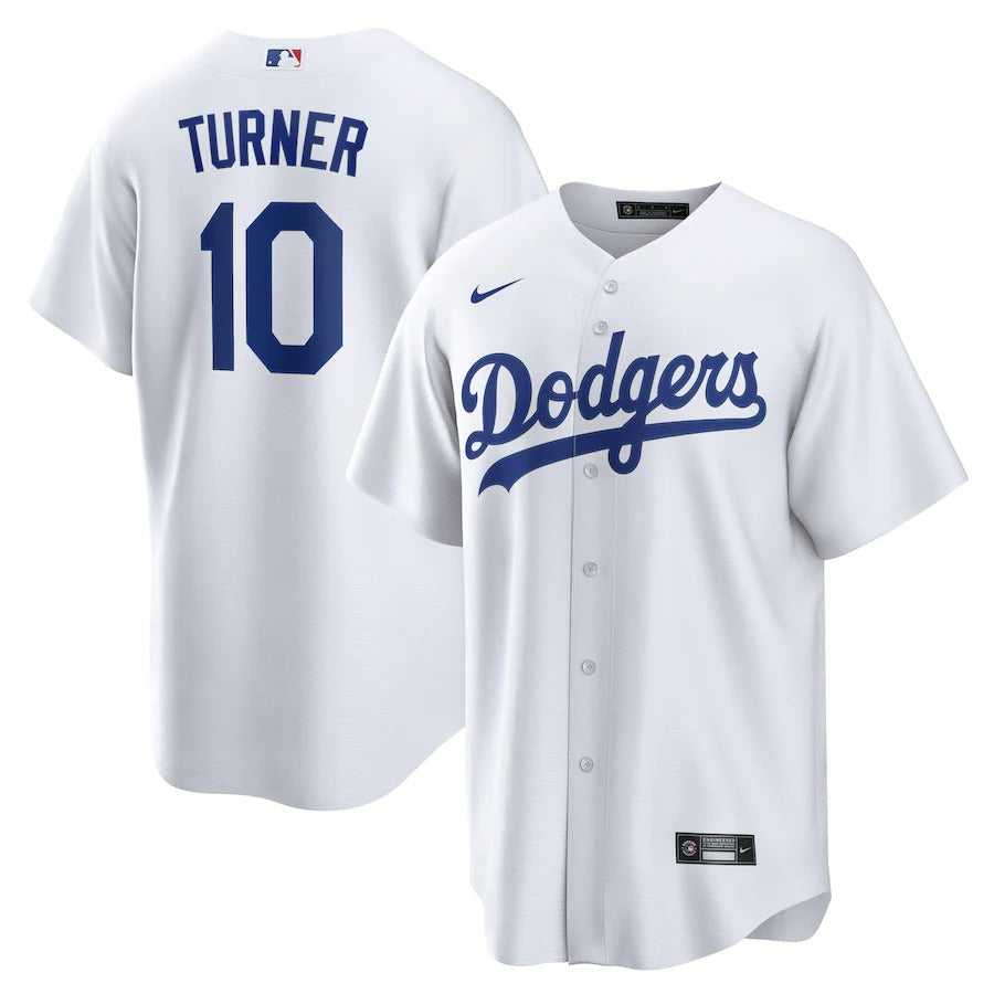 Men's Los Angeles Dodgers Justin Turner Nike White Home Replica Player Name Jersey