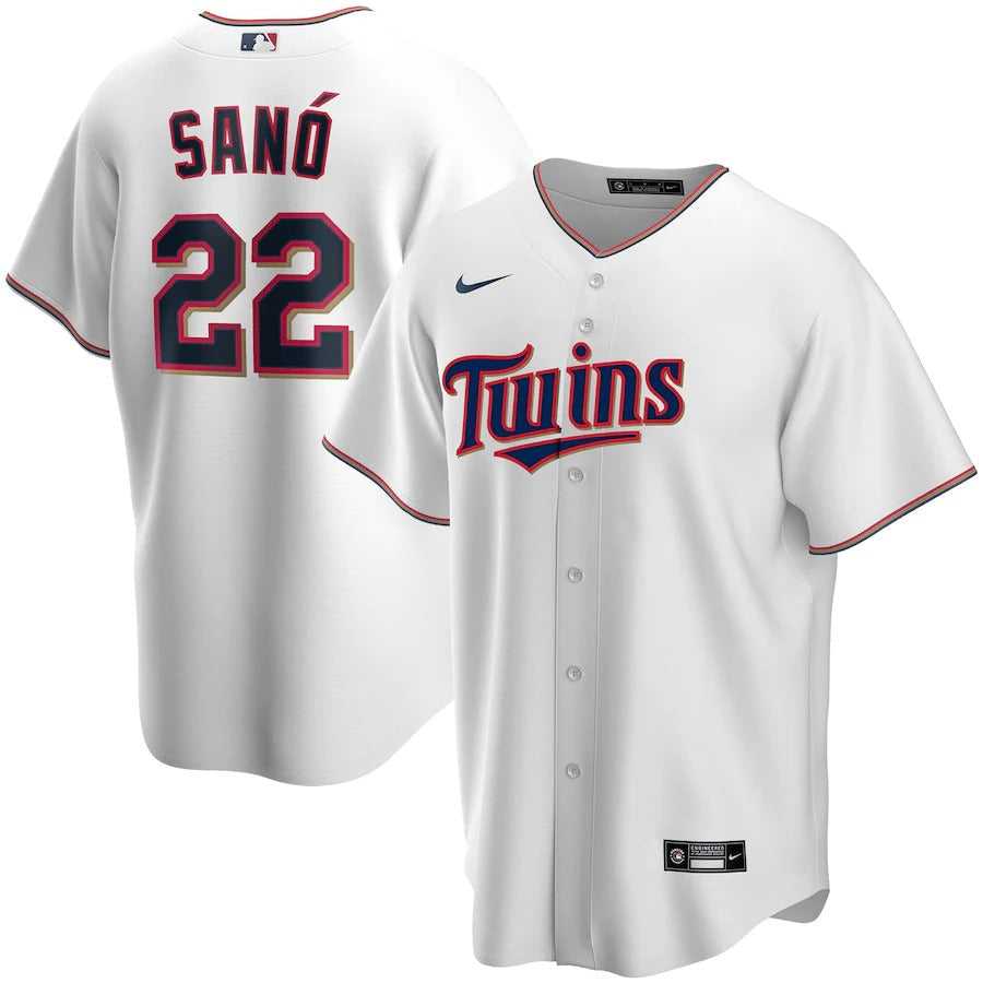 Men's Minnesota Twins Miguel Sano Nike White Home Replica Player Name Jersey