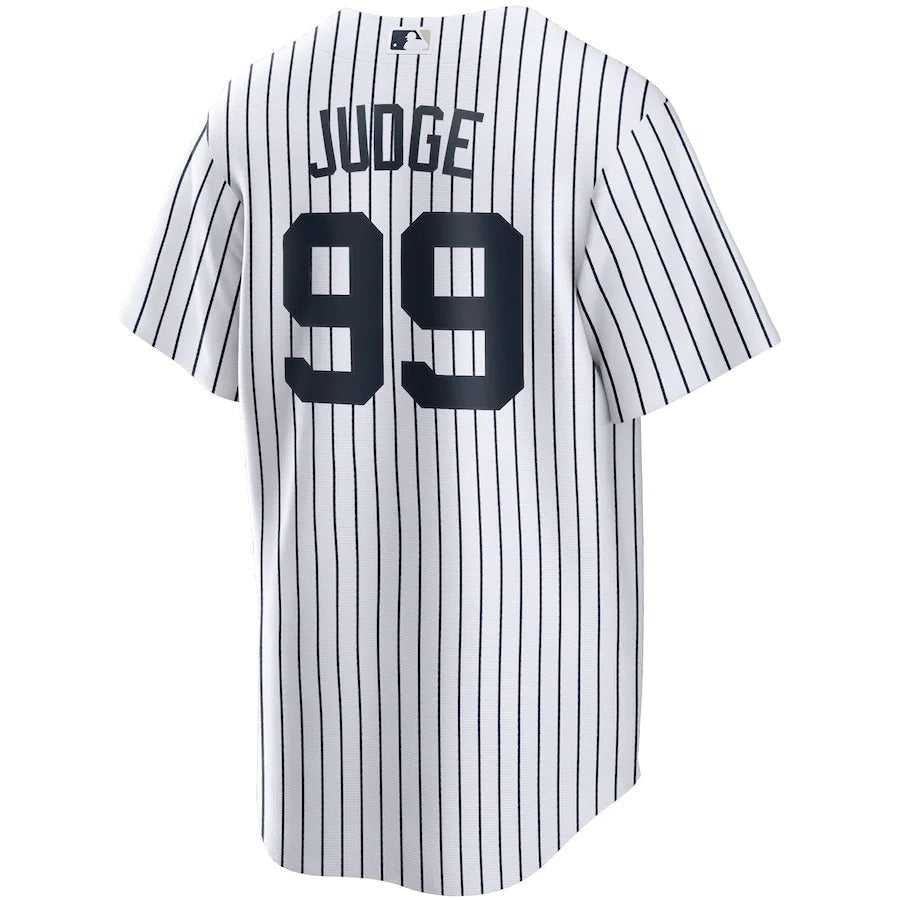Men's New York Yankees Aaron Judge Nike White Home Replica Player Name Jersey