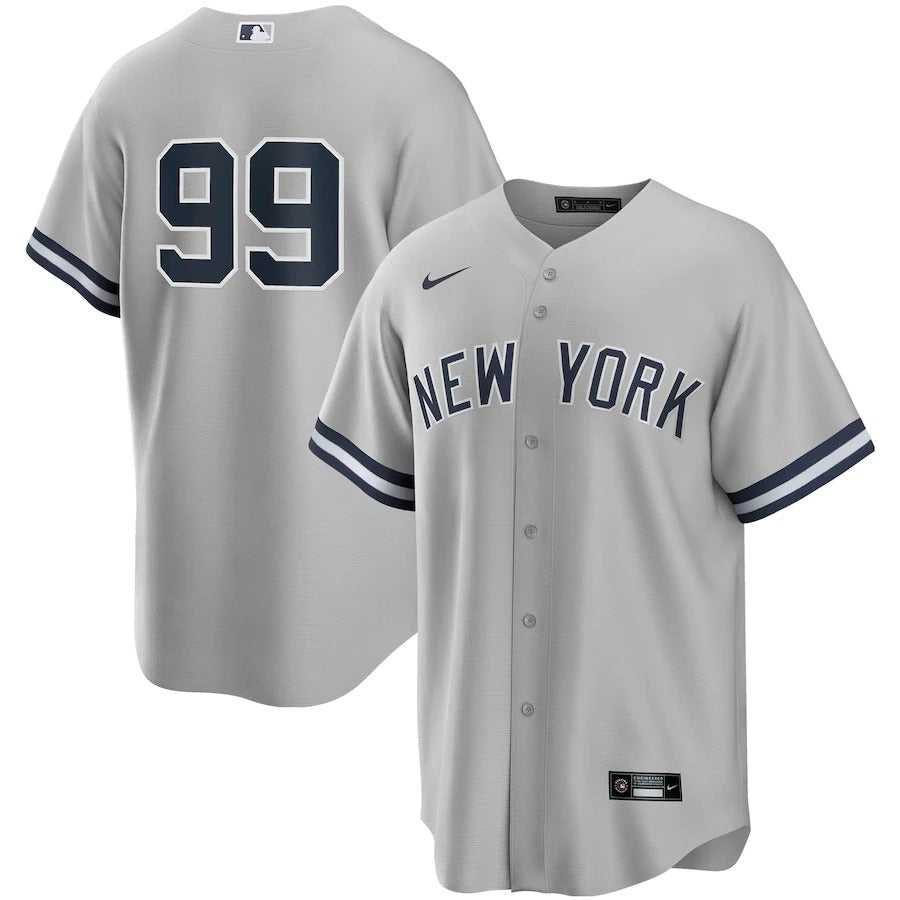 Men's New York Yankees Aaron Judge Nike Gray Road Replica Player Name Jersey
