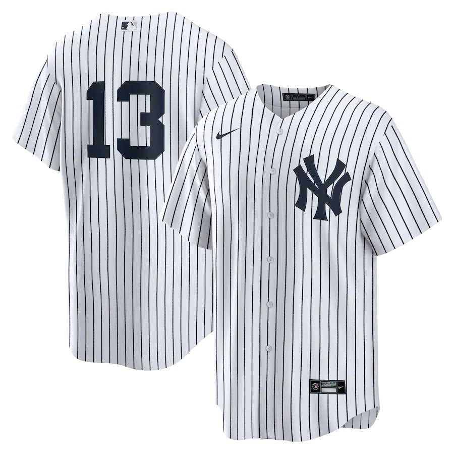 Men's New York Yankees Joey Gallo Nike White/Navy Home Replica Player Jersey