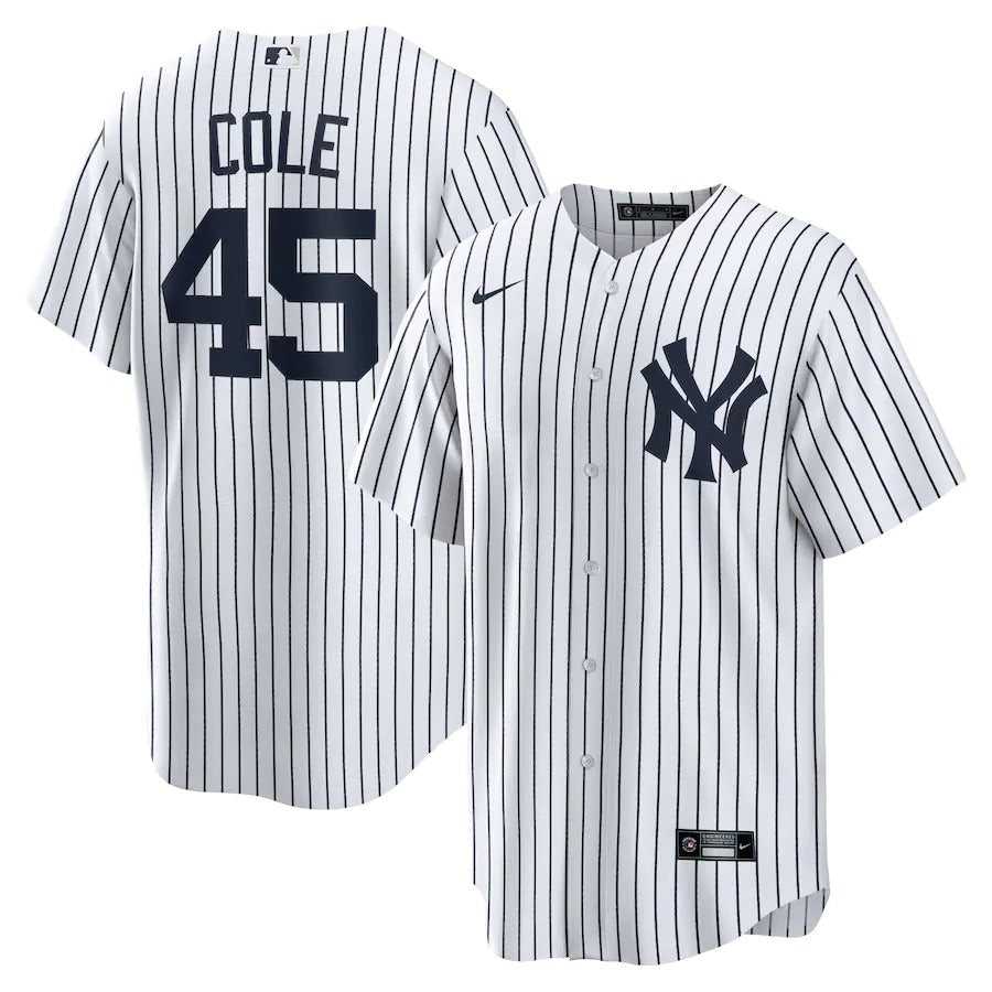 Men's New York Yankees Gerrit Cole Nike White Home Replica Player Name Jersey