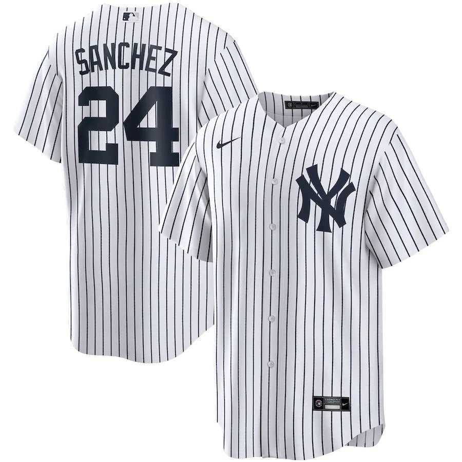 Men's New York Yankees Gary Sanchez Nike White Home Replica Player Name Jersey