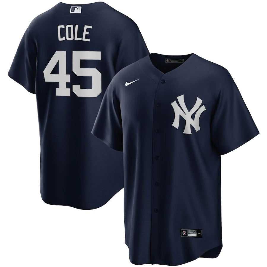 Men's New York Yankees Gerrit Cole Nike Navy Alternate Replica Player Name Jersey