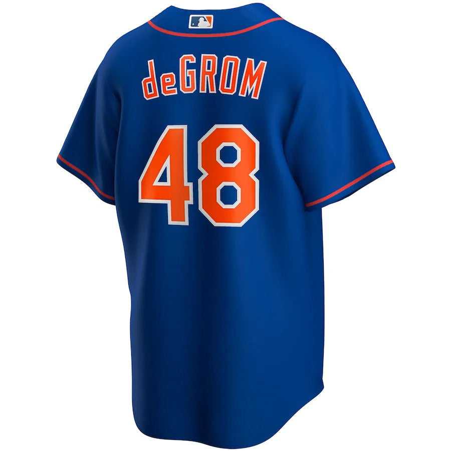 Men's New York Mets Jacob deGrom Nike Royal Alternate Replica Player Name Jersey