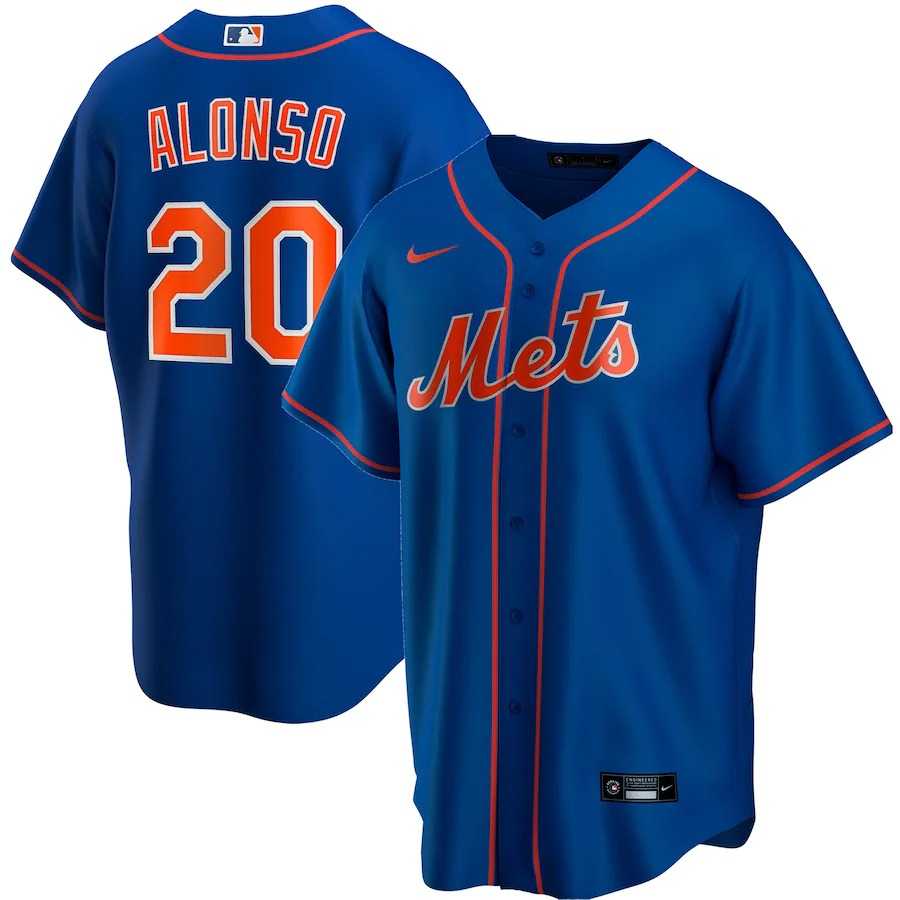 Men's New York Mets Pete Alonso Nike Royal Alternate Replica Player Name Jersey