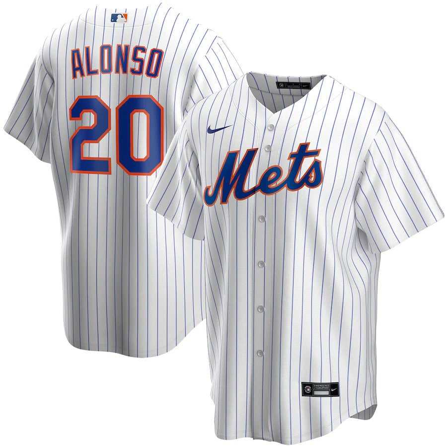 Men's New York Mets Pete Alonso Nike White Home Replica Player Name Jersey