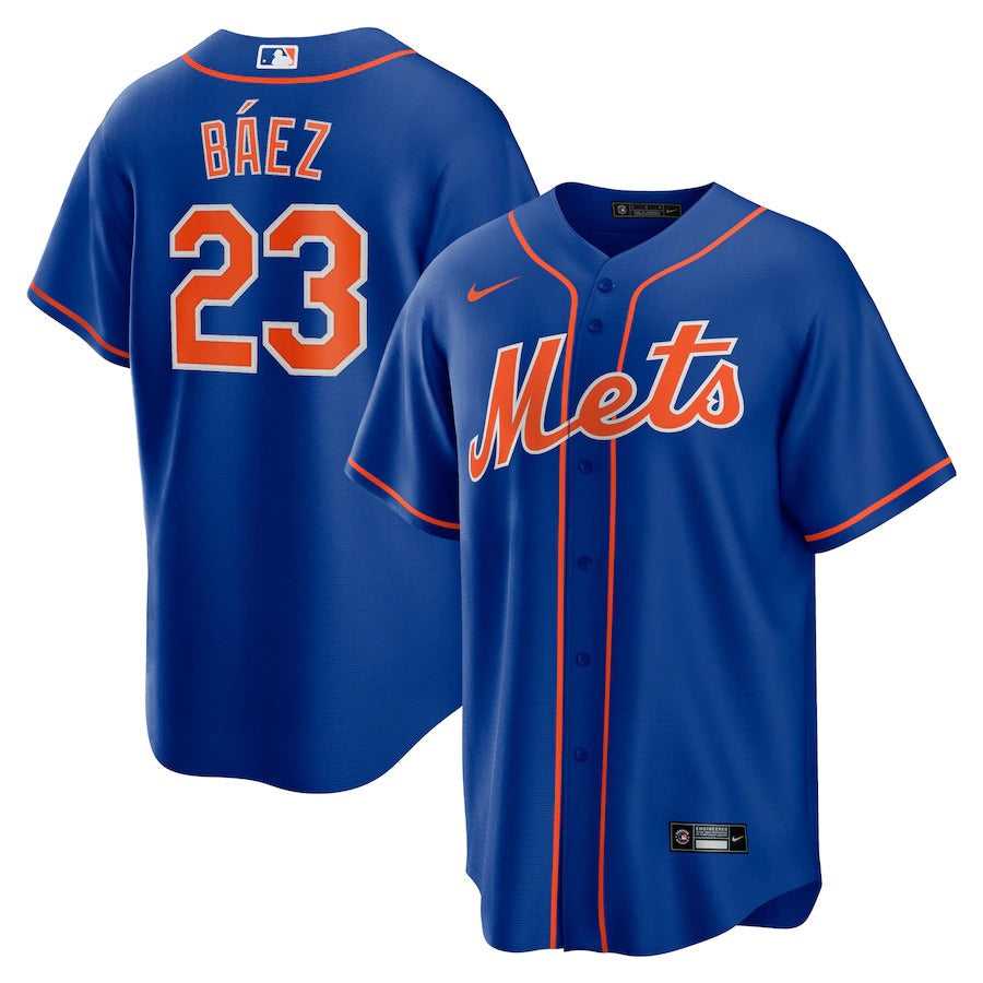 Men's New York Mets Javier Báez Nike Royal Alternate Official Replica Player Jersey