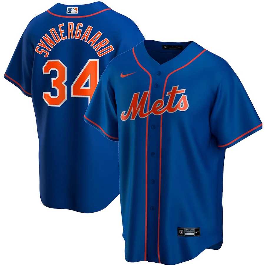 Men's New York Mets Noah Syndergaard Nike Royal Alternate Replica Player Name Jersey