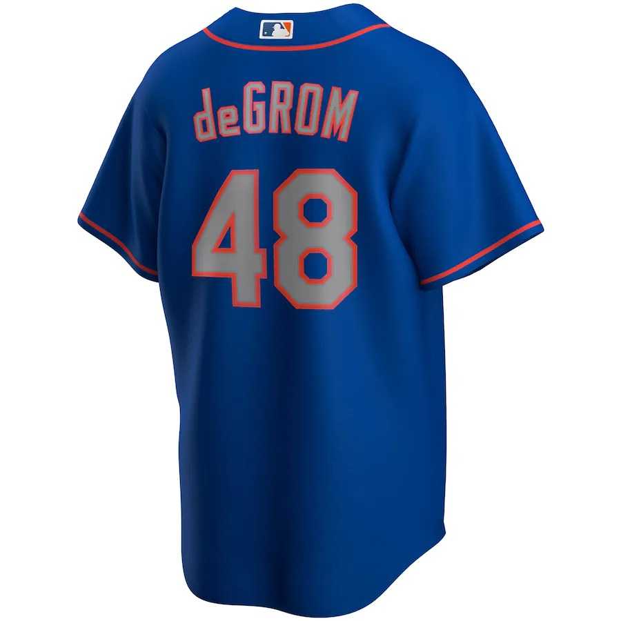 Men's New York Mets Jacob deGrom Nike Royal Alternate Replica Player Name Jersey