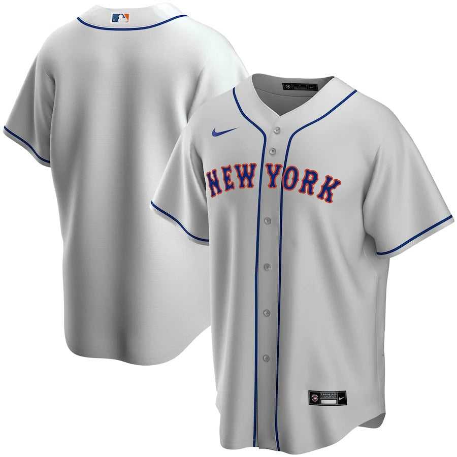 Men's New York Mets Nike Gray Road Replica Team Jersey
