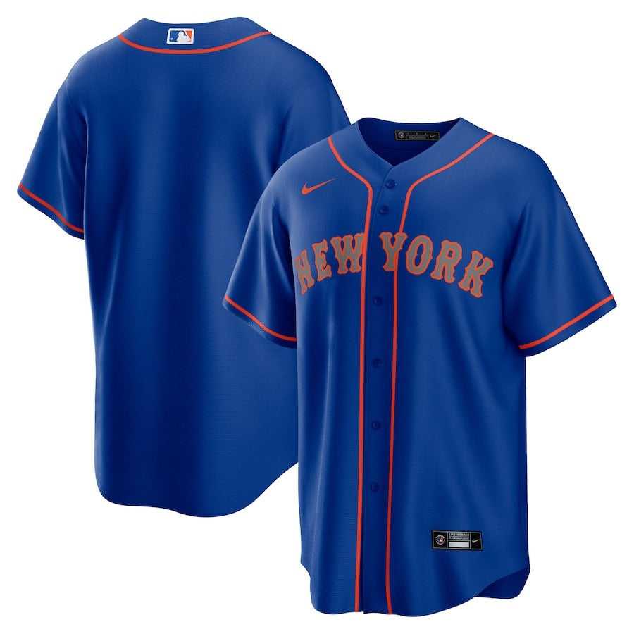 Men's New York Mets Nike Royal Alternate Replica Team Wordmark Jersey