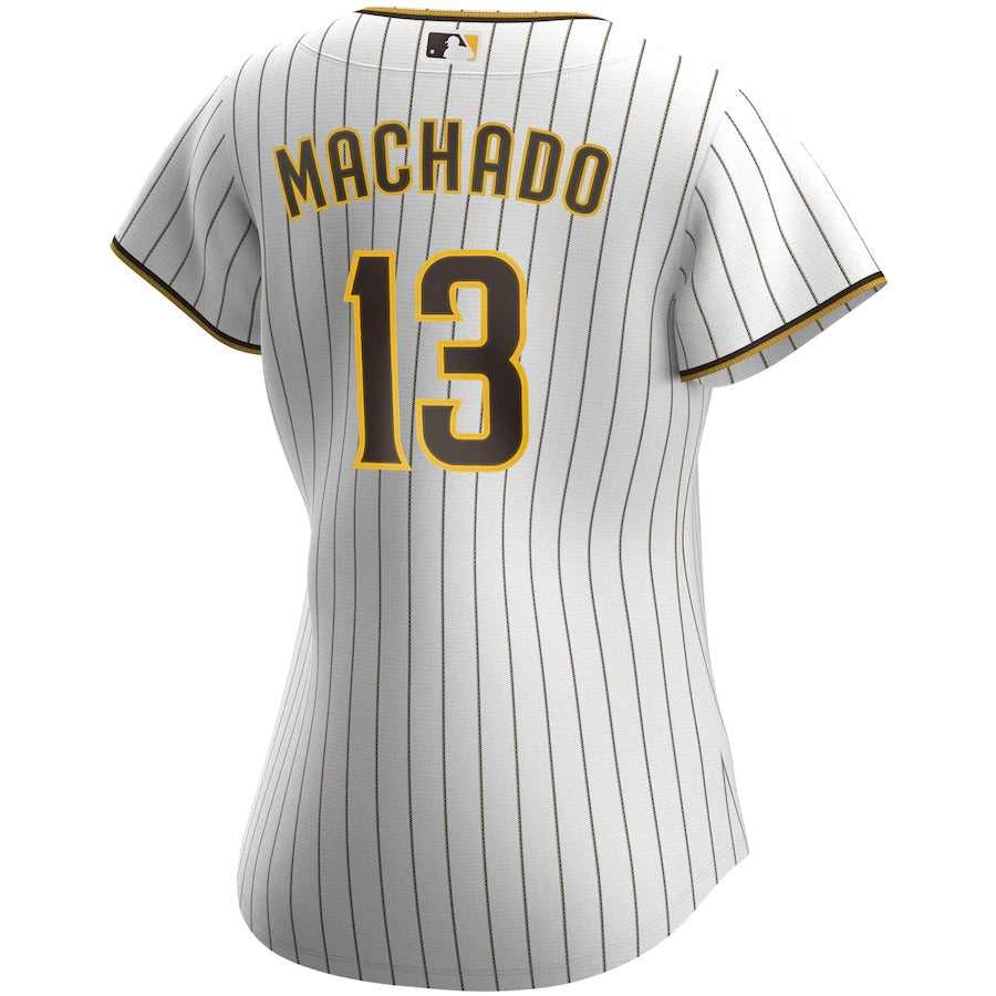 Women's San Diego Padres Manny Machado Nike White/Brown Home Replica Player Jersey