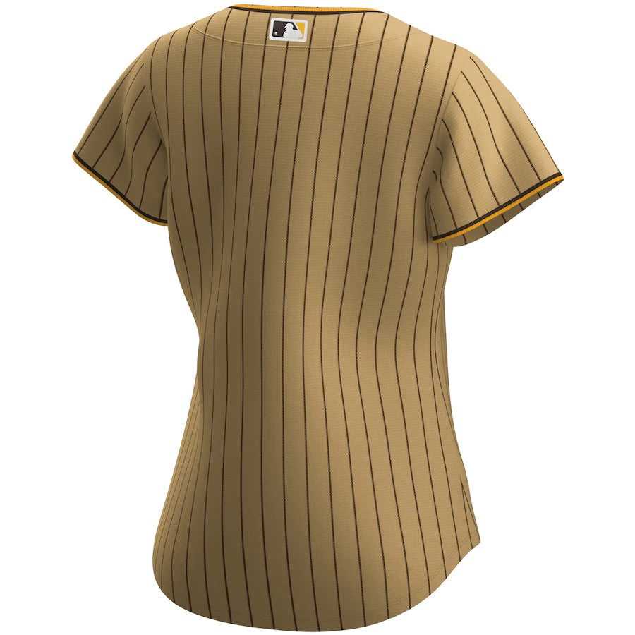 Women's San Diego Padres Nike Tan Alternate Replica Team Jersey