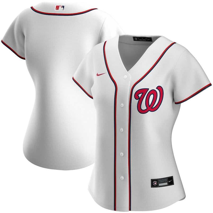 Women's Washington Nationals Nike White Home Replica Team Jersey