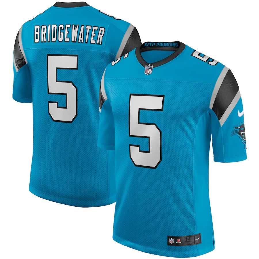 Men's Carolina Panthers Teddy Bridgewater Nike Blue Vapor Limited Jersey