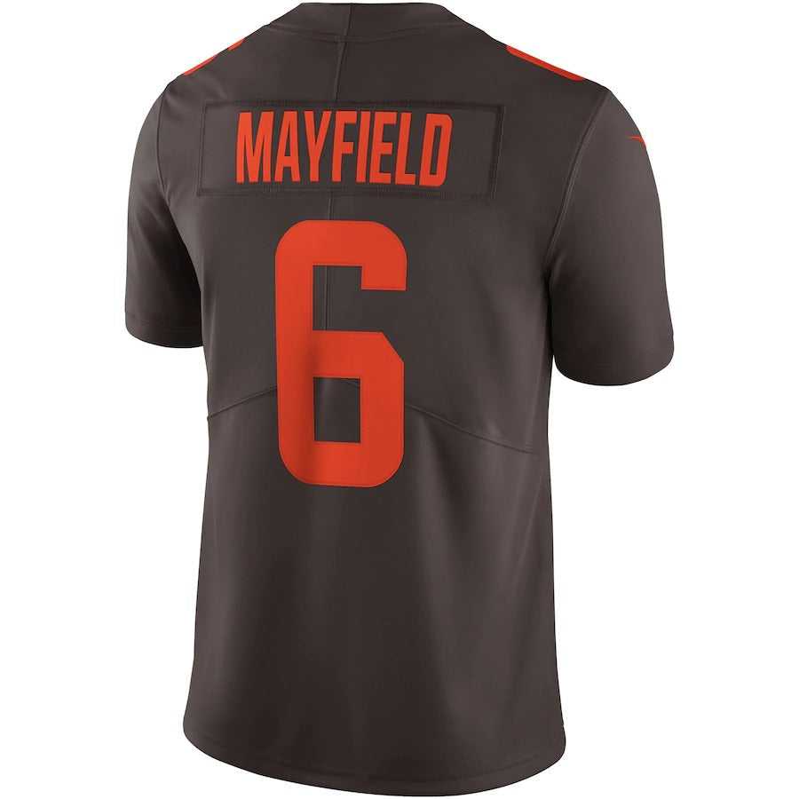 Men's Cleveland Browns Baker Mayfield Nike Brown Alternate Vapor Limited Jersey